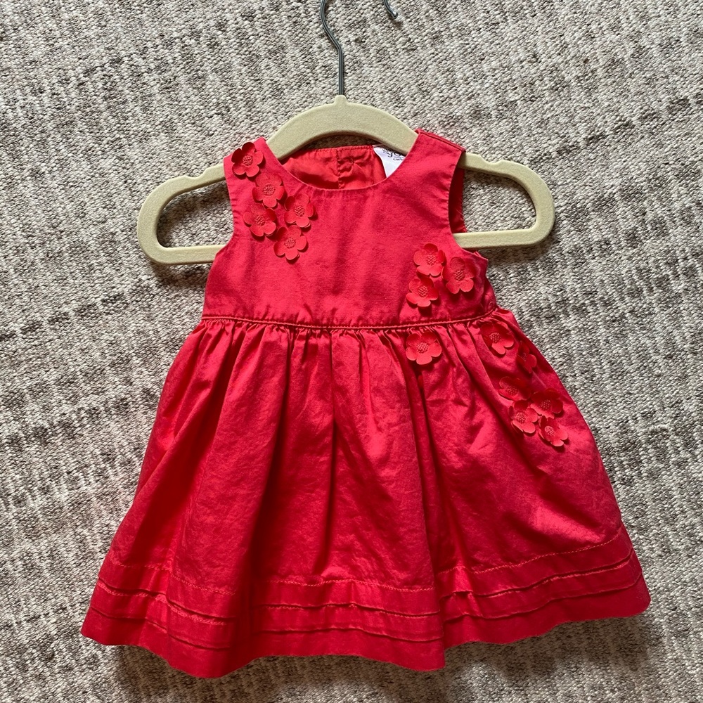 Baby girl (3 month) pink floral summer dress
